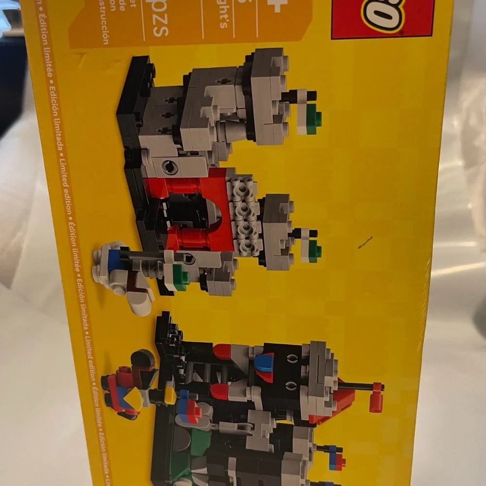 Lego Castle Adventure Set with Red, Blue, and Gray Blocks NWOT